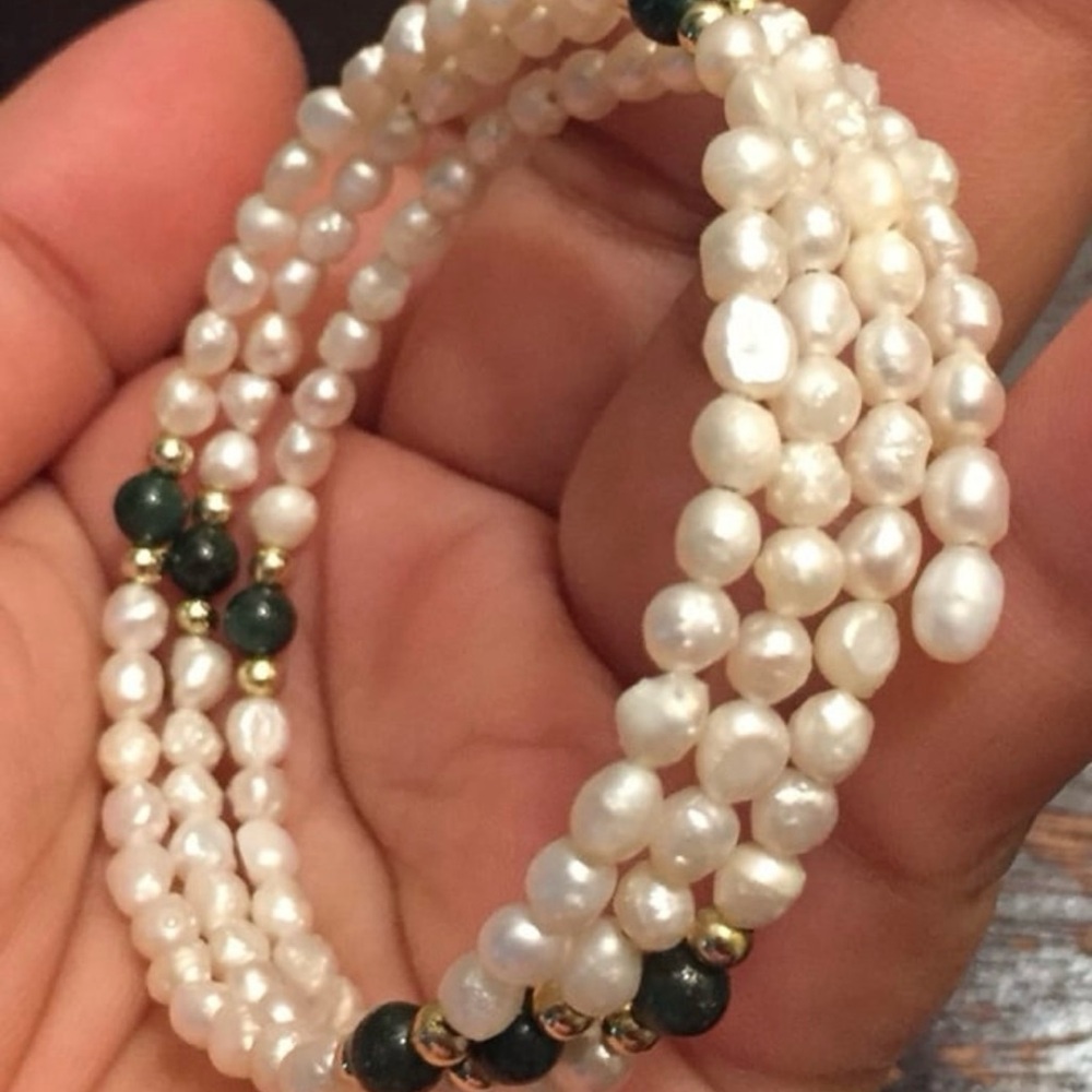 Vintage rice pearl bracelet